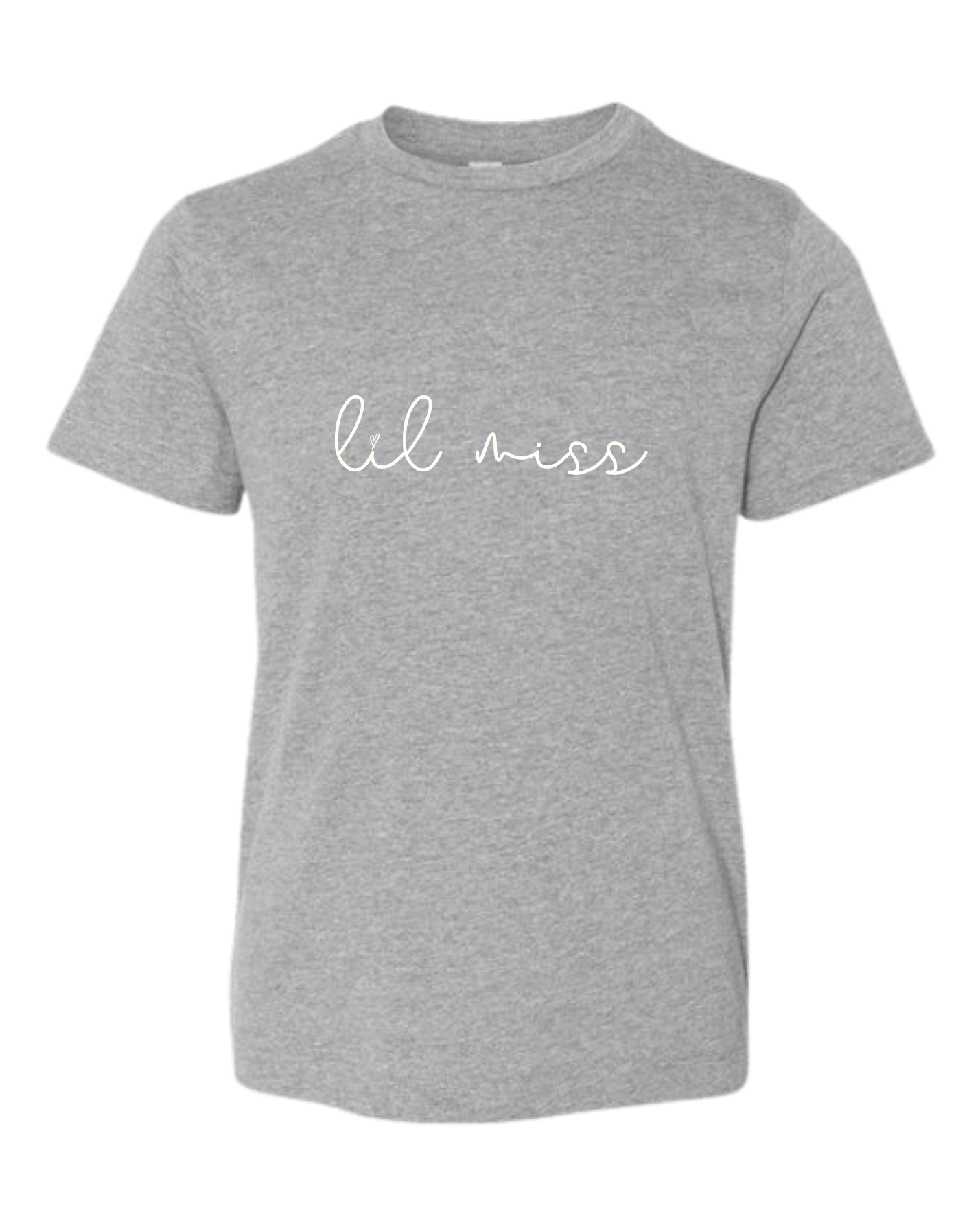 Lil Miss (Cursive) Short Sleeve Crewneck T-Shirt - Kids