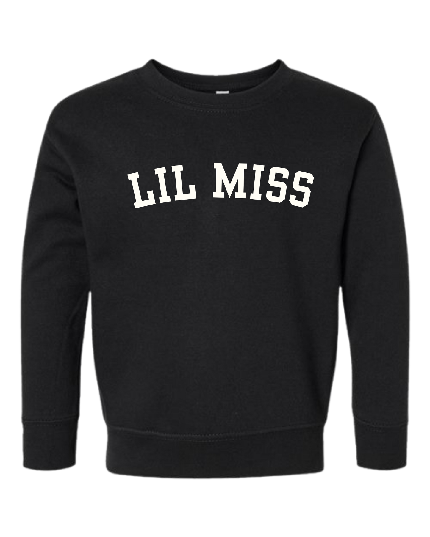 Lil Miss (Varsity) Crew Sweatshirt - Toddler/Little Kids