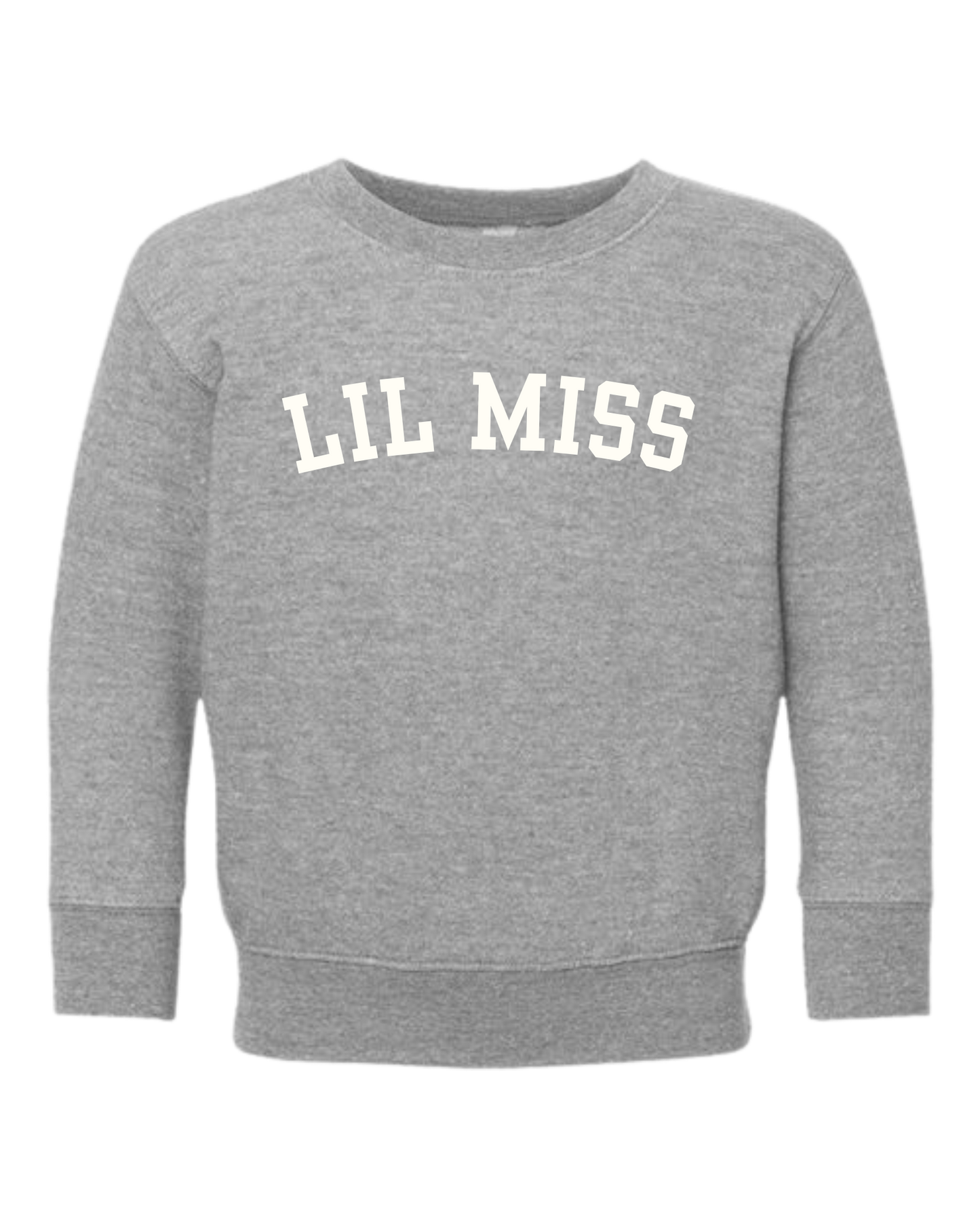 Lil Miss (Varsity) Crew Sweatshirt - Toddler/Little Kids