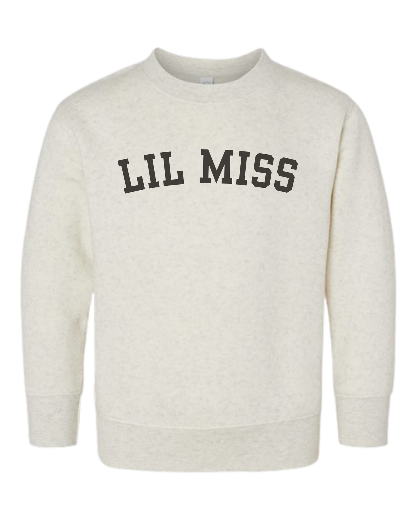 Lil Miss (Varsity) Crew Sweatshirt - Toddler/Little Kids