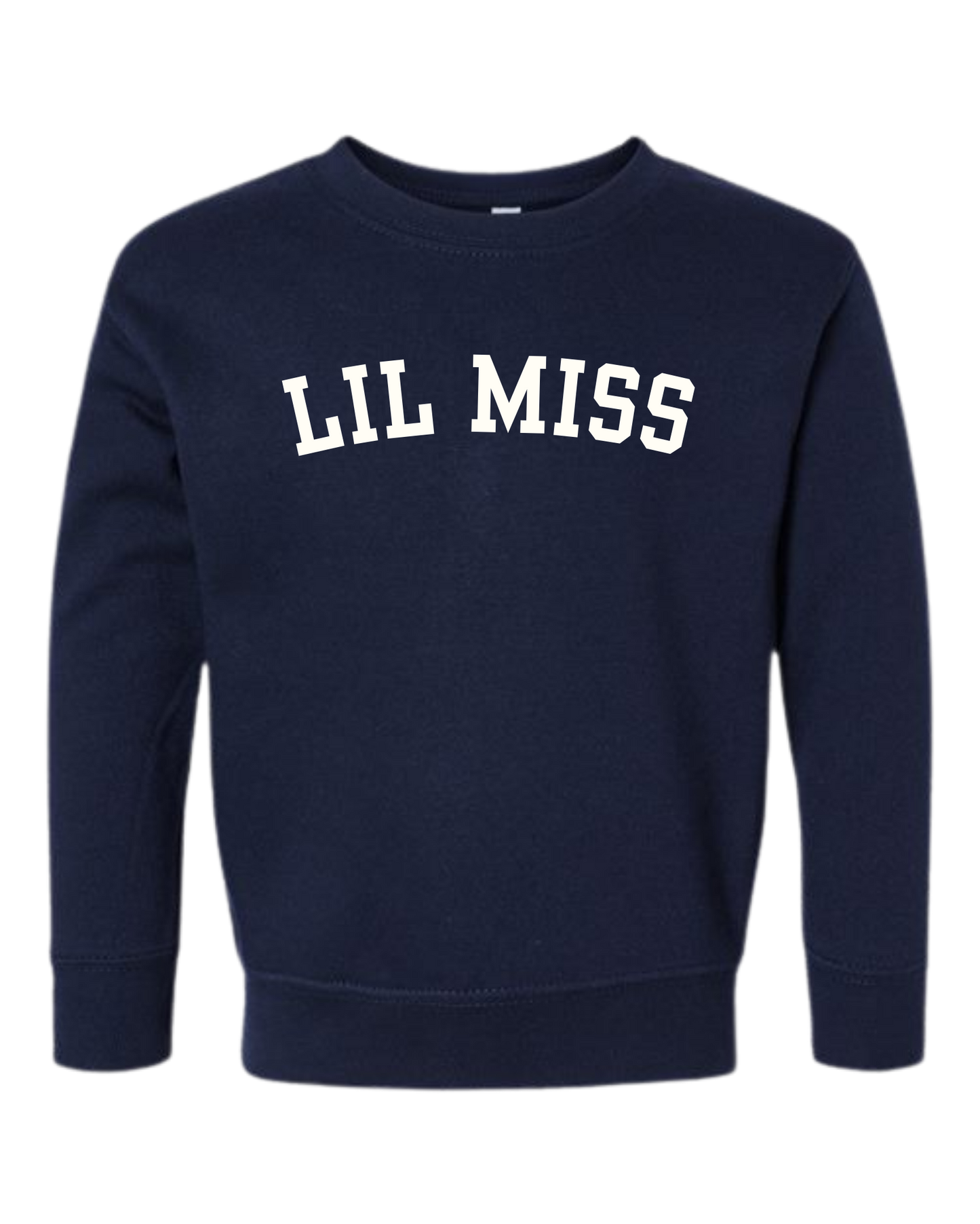 Lil Miss (Varsity) Crew Sweatshirt - Toddler/Little Kids