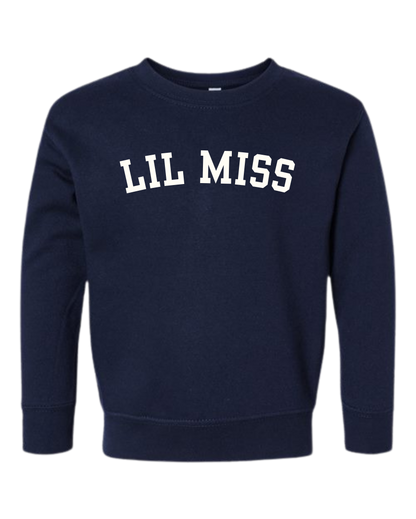 Lil Miss (Varsity) Crew Sweatshirt - Toddler/Little Kids