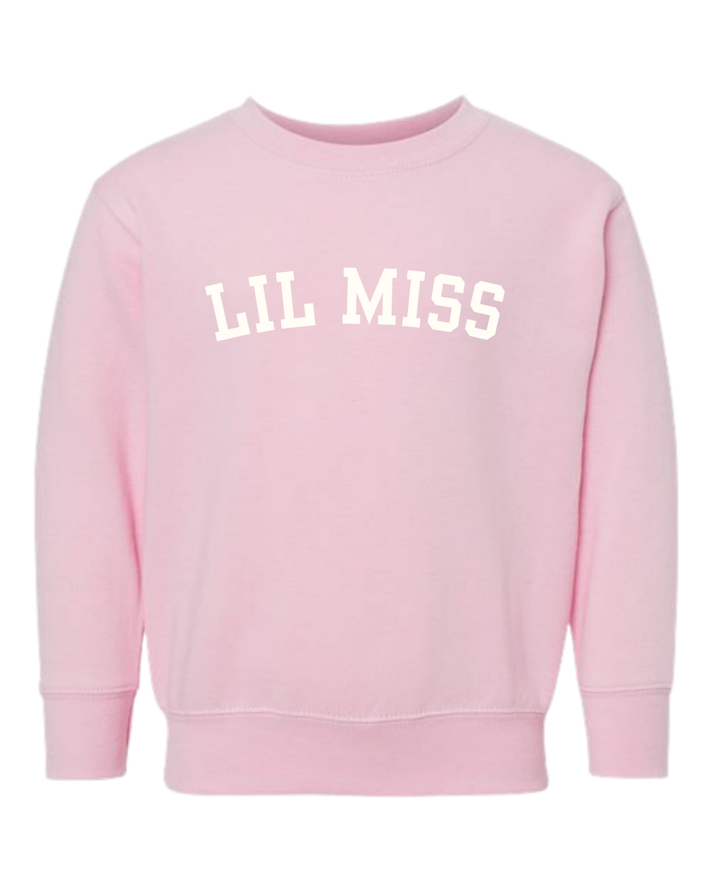 Lil Miss (Varsity) Crew Sweatshirt - Toddler/Little Kids