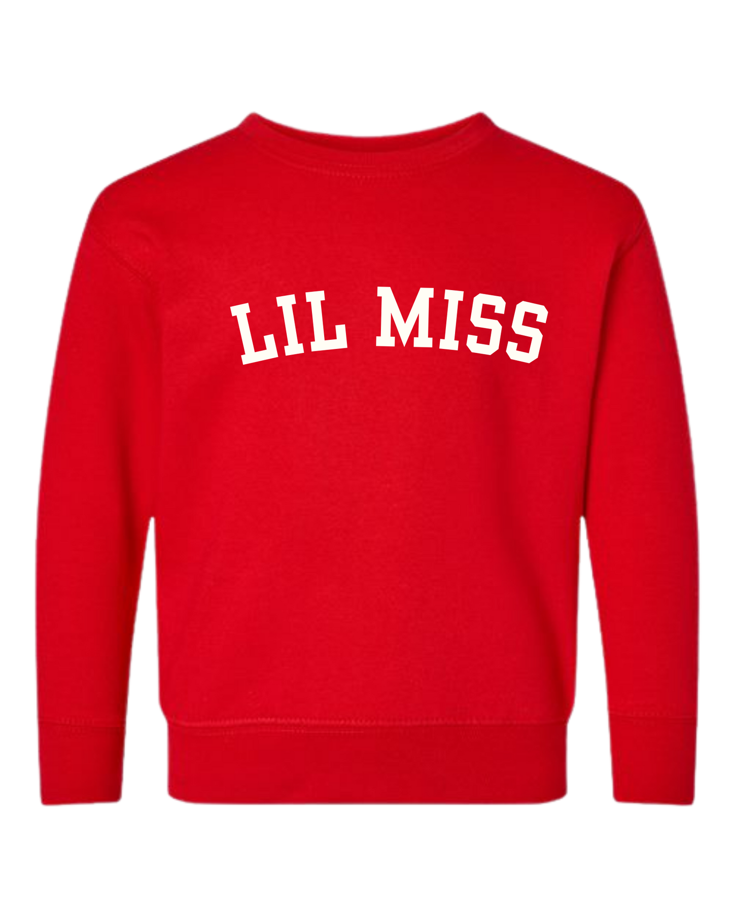 Lil Miss (Varsity) Crew Sweatshirt - Toddler/Little Kids