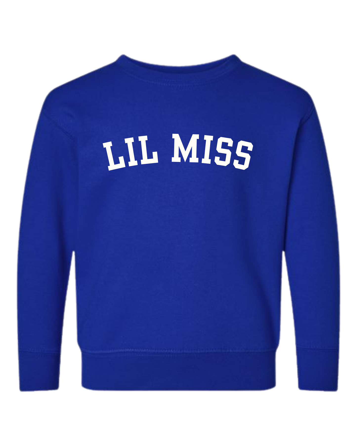 Lil Miss (Varsity) Crew Sweatshirt - Toddler/Little Kids