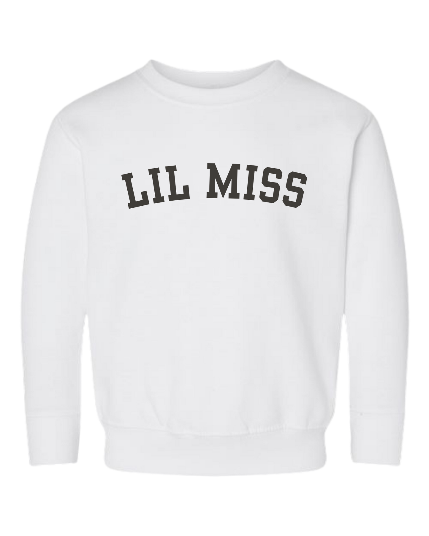 Lil Miss (Varsity) Crew Sweatshirt - Toddler/Little Kids