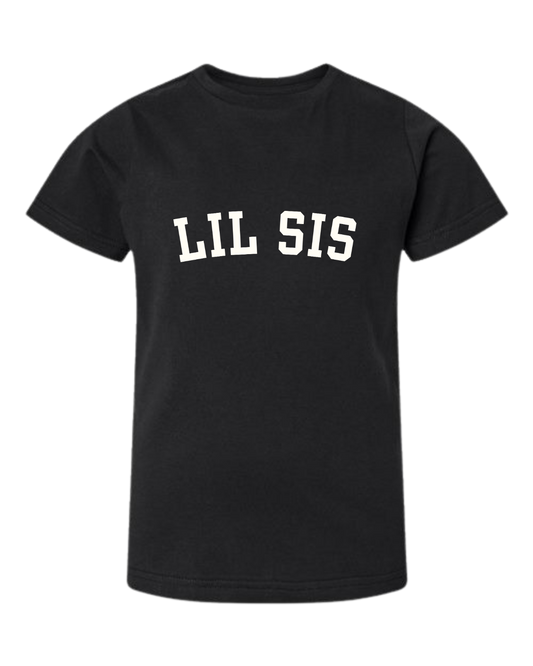 Lil Sis (Varsity) Short Sleeve Crewneck T-Shirt - Kids