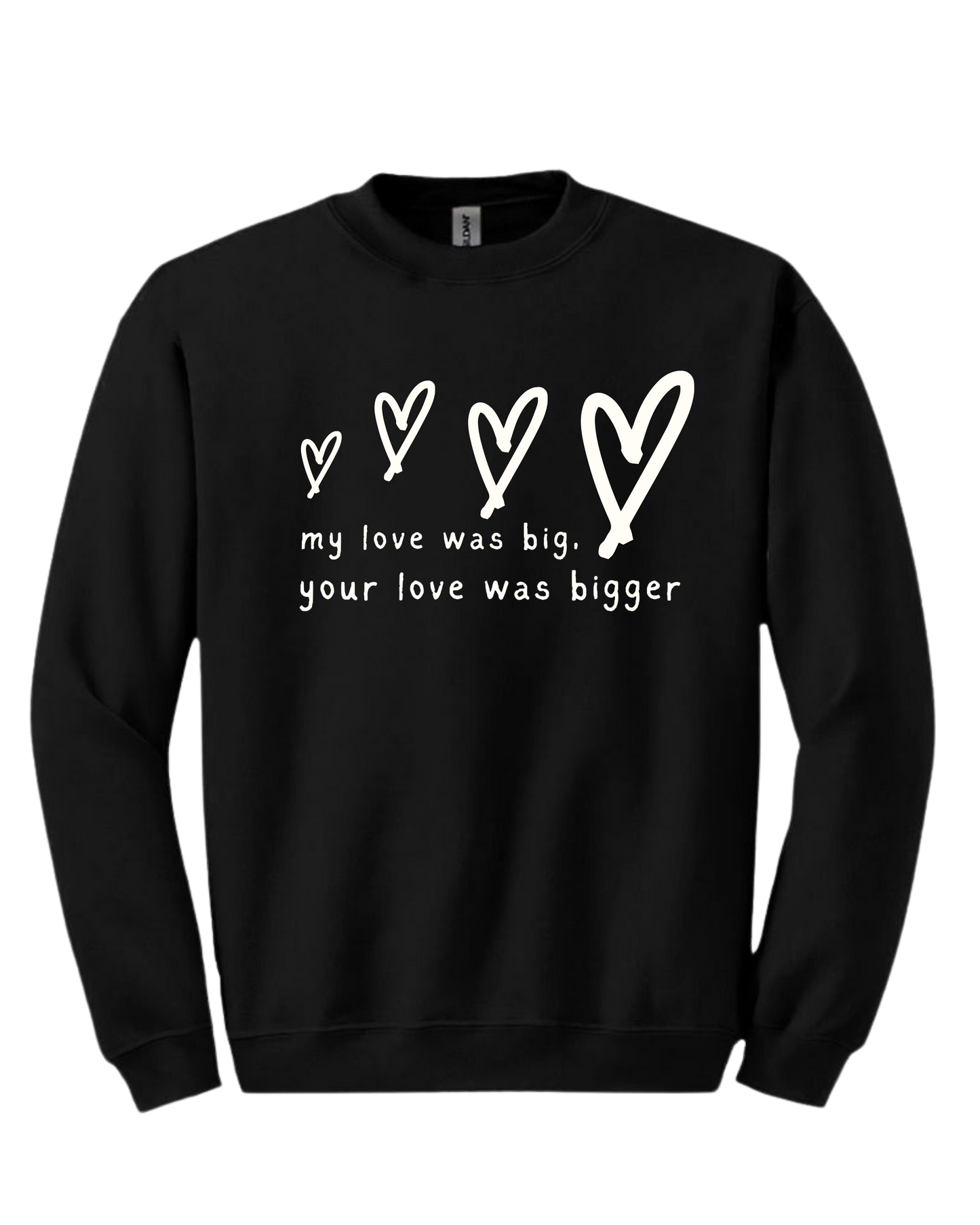 "Your Love was Bigger" Crewneck Sweatshirt - Women's